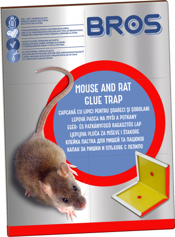 Леплив капан за мишки и плъхове, с примамка БРОС - Механични средства за защита