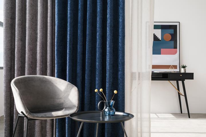 Перде воал Socotra 300 см сребро, снимка 2 - Пердета по каталог (поръчка)