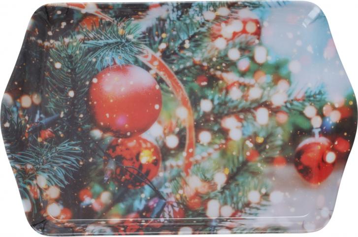 Коледен поднос 21x14 см, снимка 3 - Коледни артикули