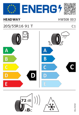 Зимна гума Headway 205/55R16 91Т, снимка 3 - Зимни гуми