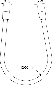 Шлаух IdealFlex 150 cm, снимка 2 - Аксесоари за смесители