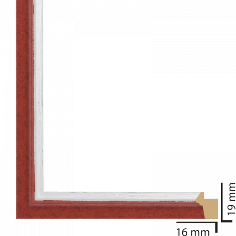 Рамка ПВЦ 10х15 см червено - Картини и рамки