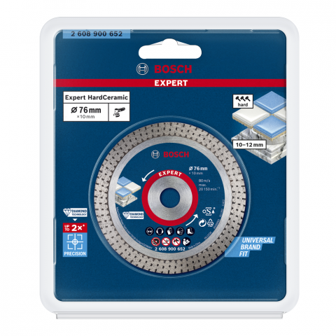 Диамантен диск за рязане Bosch Expert HardCeramic 76x1.9x10 мм, снимка 2 - Диамантени дискове