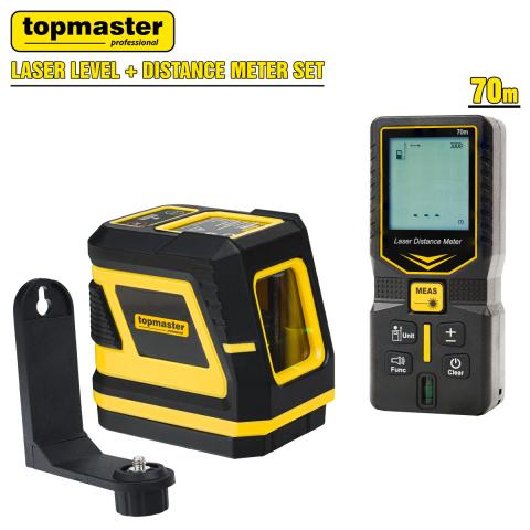 Комплект лазерен нивелир и ролетка Topmaster - Лазерни нивелири