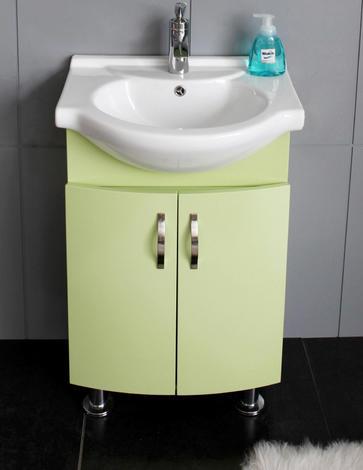 Долна част PVC шкаф зелен - Мебели за баня