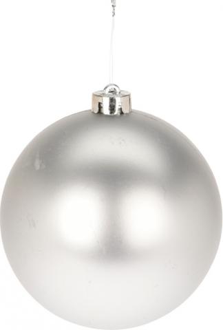 Топка 10 см сребърна 3 дизайна, снимка 5 - Коледни топки