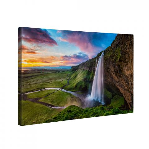 Картина Colourful waterfall 60x90 см, снимка 2 - Картини и рамки
