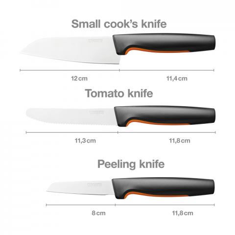Ножове Fiskars Functional Form New 3 бр., снимка 2 - Аксесоари за готвене