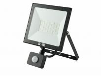 LED прожектор със сензор 50W 5700 LM 6000К IP44 черен