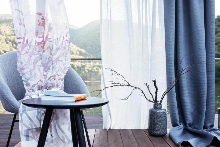 Перде воал Edera 280 см розово, снимка 2 - Пердета по каталог (поръчка)