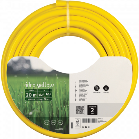 Градински маркуч IDRO Yellow 1/2 x 20м - Маркучи на ролка