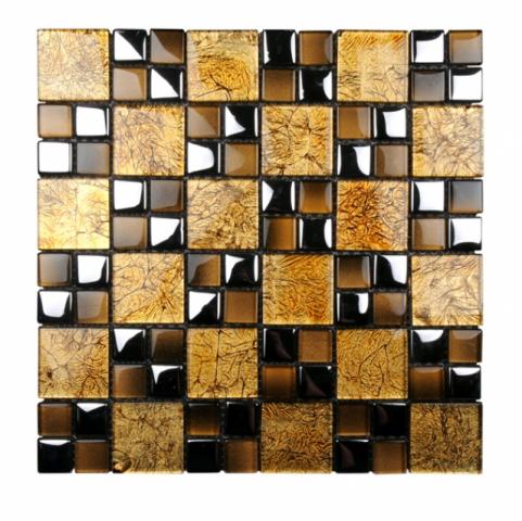 Стъклена мозайка 30х30 Кафява - Стъклени