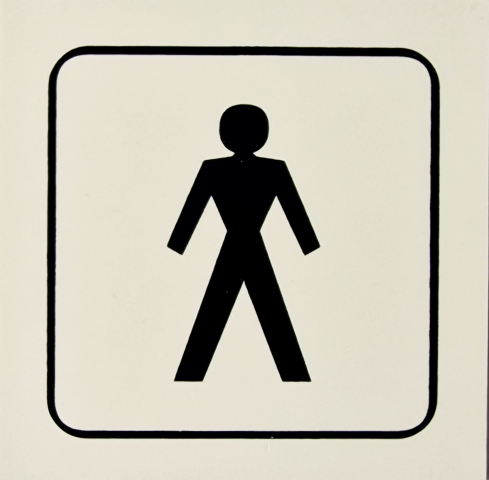 Табела "Мъжка тоалетна" - Обезопасяване на обекти