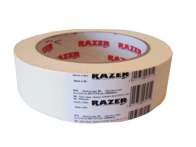 Лента за боядисване RAZOR 60° 30мм/50м - Хартиени ленти