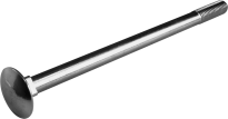 Коларски болт DIN 603 M10х100/кг клас 4.8 Zn