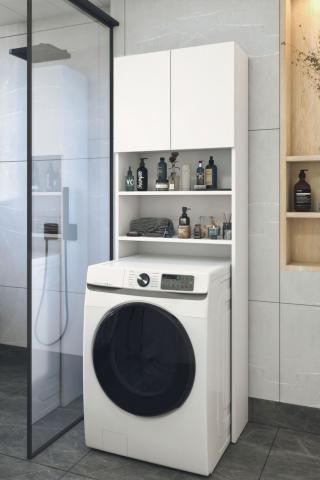 Шкаф за пералня YASEN бял - Гардероби