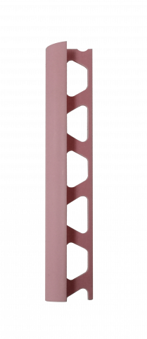 Лайстна 10мм външен ъгъл PVC Розов - Профили