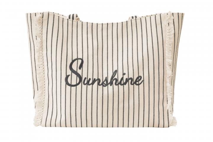 Плажна чанта Sunshine сива - Пазарски чанти
