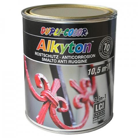 Боя за метал Alkyton 4in1 хамър ефект кафяв 750 мл - Бои 3в1
