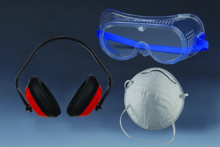 Комплект маска очила и антифониК-кт маска+очила+антифони TS - Защитни очила