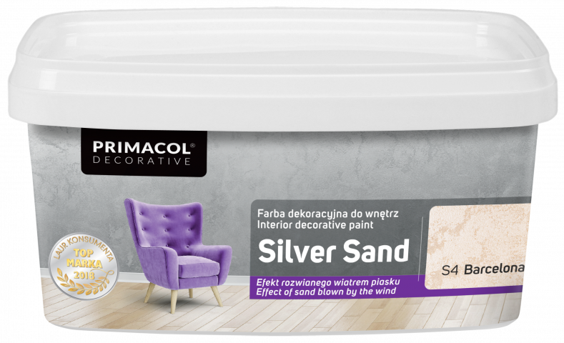 Перлена базa Primacol Silver Sand 3 л - Ефектни бои за стени