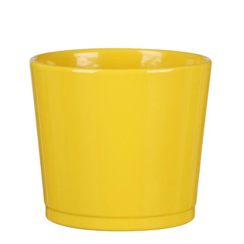 Керамична кашпа Севилия Ф11 жълта - Керамични кашпи