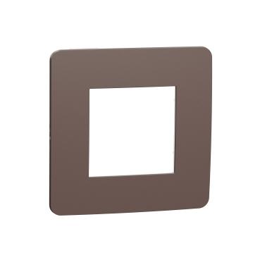 Декор. рамка Unica Studio Color 1X, шоко/антрацит - Ключове и контакти