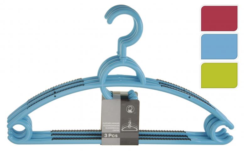 Закачалки за дрехи цветни 3 бр - Закачалки