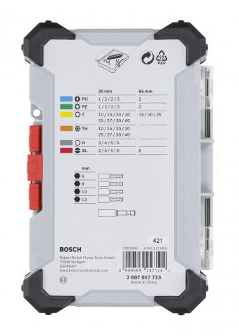 Комплект битове и накрайници Bosch Еxtra hard 43 бр., снимка 4 - Битове