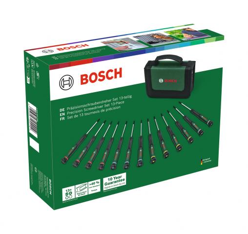 Комплект прецизни отвертки Bosch 13 бр., снимка 7 - Комплекти отвертки