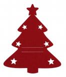 Подложка за прибори Christmas червено