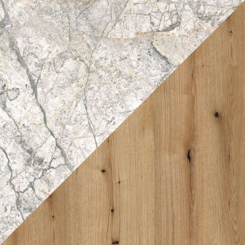 Двустранен гръб К365_К369 Крайбрежен дъб / Клауд Небула - Кухненски плотове