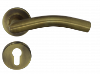 Дръжка Condi с кръгла розетка м.101Е секр. ключ античен месинг