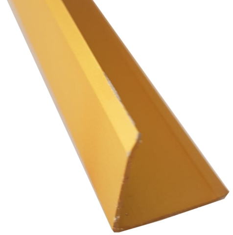 Ъглов профил 30х30мм 270см алуминиев злато - Профили от алуминий и стомана