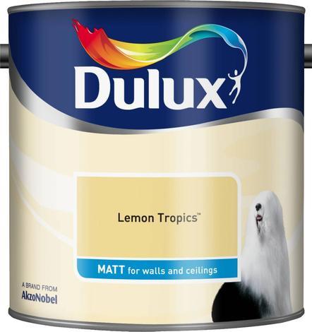 Интериорна боя DuluxMat 2.5 л, лимон - Цветни бои