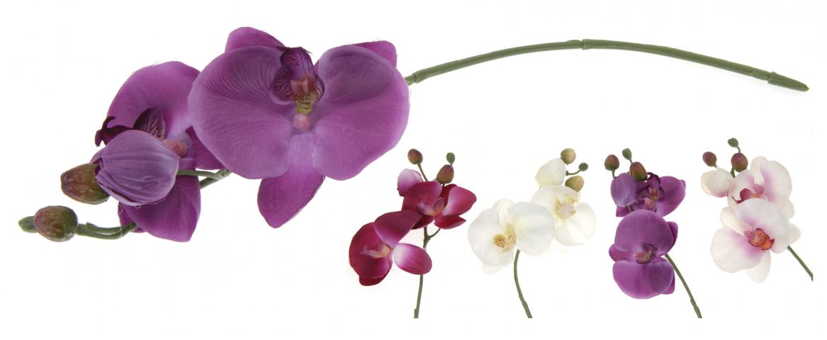 Изкуствена орхидея 33см - Единични цветя