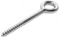 Халка винт за дърво 12х160мм поцинкована