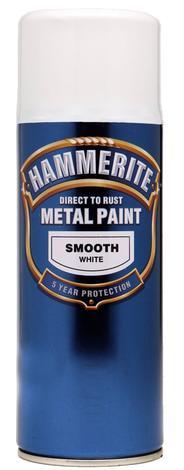 Спрей Hammerite 400мл, бял гланц - Спрей бои за метал