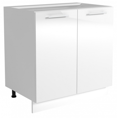 Трейси Шкаф долен Н 80х82x56 см, бял - Модулни кухни с онлайн поръчка