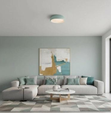 LED плафон Optonica 12 W бял/cyan, снимка 3 - Плафони