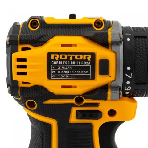 Акумулаторен безчетков винтоверт Rotor RD2A 21V + 2x2Ah, снимка 2 - Акумулаторни винтоверти