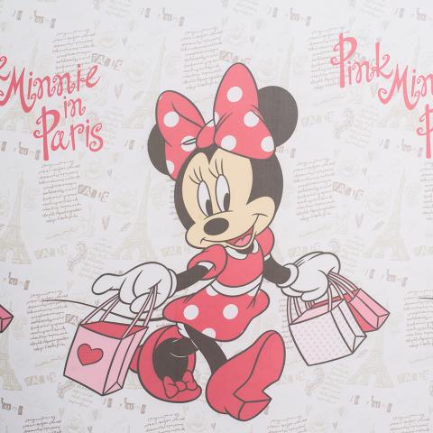 Перде Minnie Mickey Sheer 280cm white, снимка 2 - Пердета на л.м.