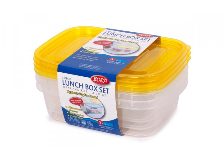 Bora кутии с капак 3брх2.8л - Кутии за храна