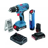 Акумулаторен винтоверт BOSCH GSR 18V-21 + бонус фенер