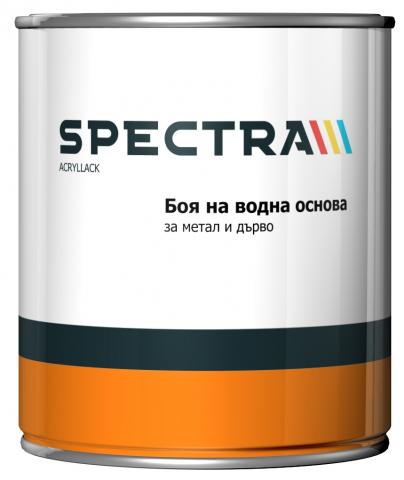 Боя за метал и дърво Spectra Acryllack 650 мл сива - Бои за метал