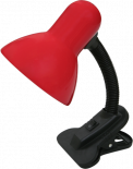 Лампа с щипка червена