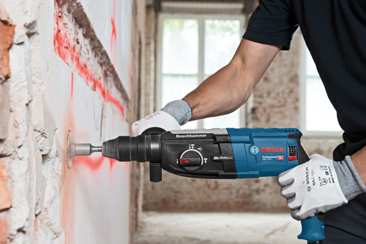 Перфоратор Bosch Blue GBH 2-28, снимка 7 - Кабелни перфоратори