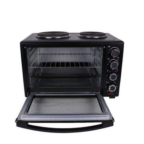 Готварска печка (мини) MUHLER MN-4809 черна, снимка 6 - Малки готварски печки