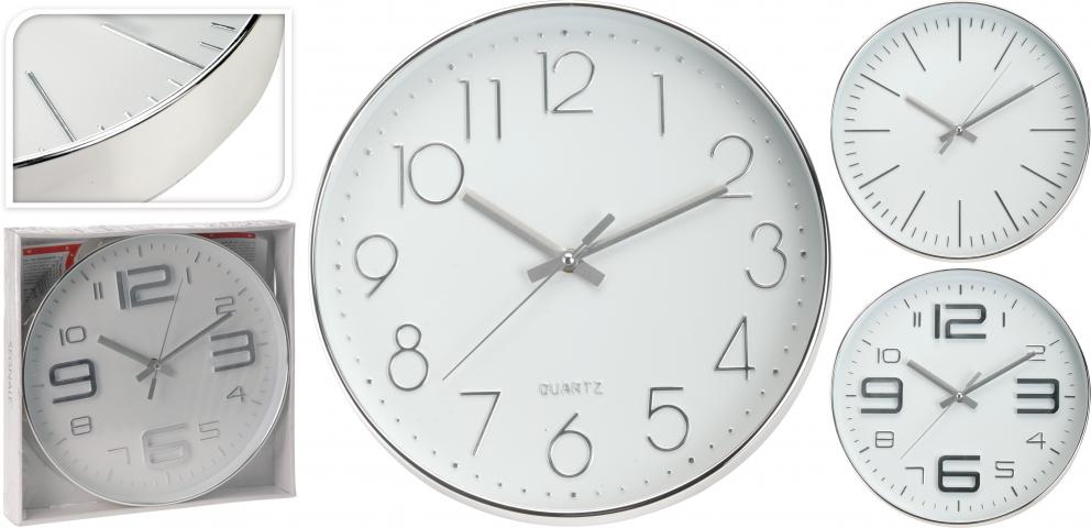 Стенен часовник 30х43 см сребро - Часовници