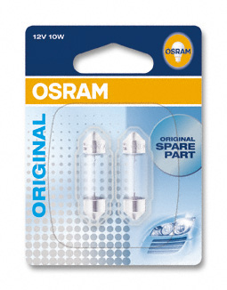 Aвто крушка 10W Osram 12V SV8,5-8 - Осветление